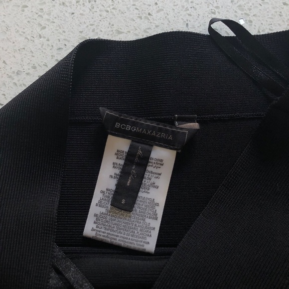 BCBG Maxazria Black Bandage Mini - Picture 3 of 3
